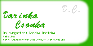 darinka csonka business card